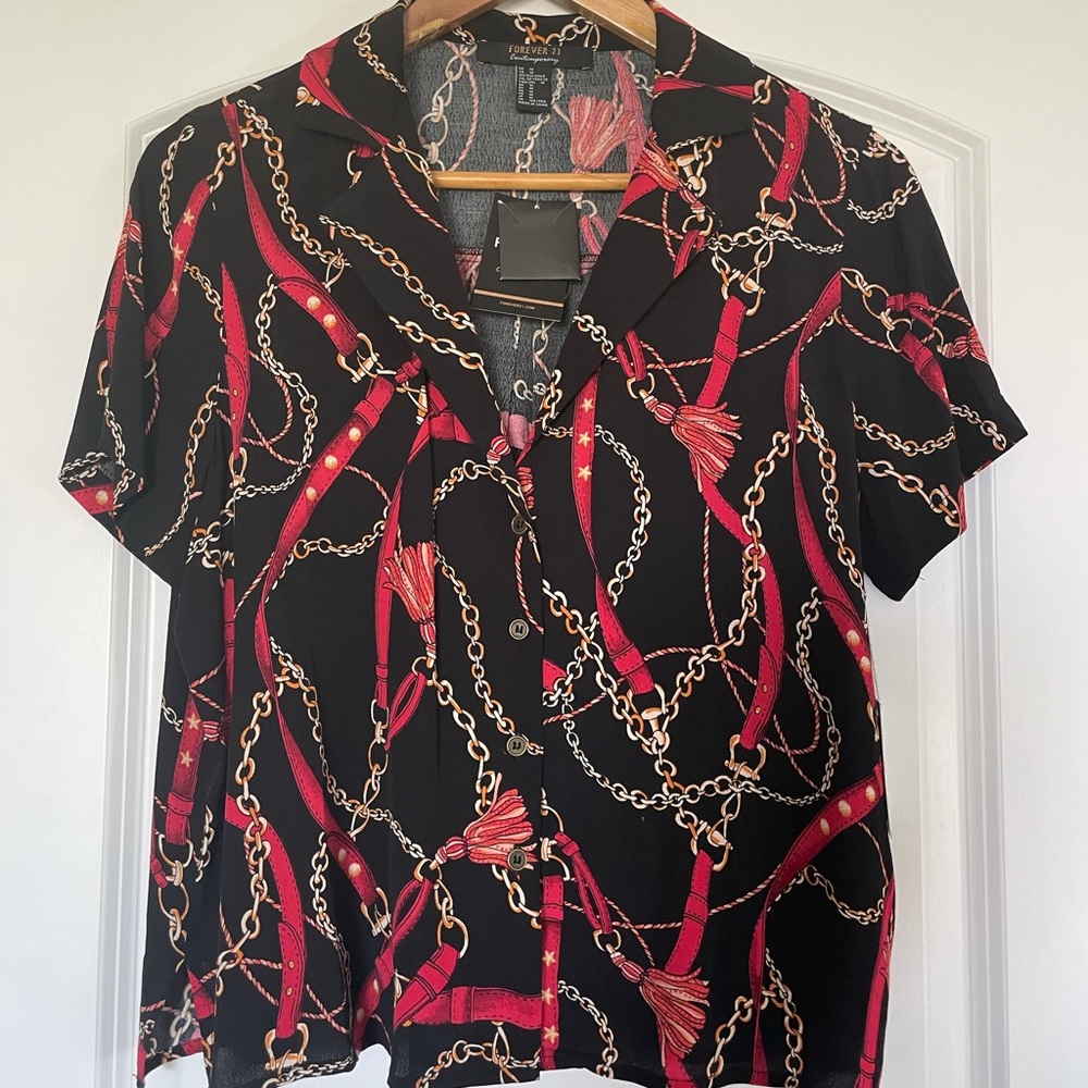 Forever 21 Button Top Size M